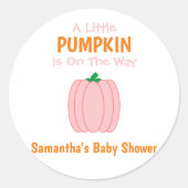 カボチャが少し進んでいる ラウンドシール (正面)