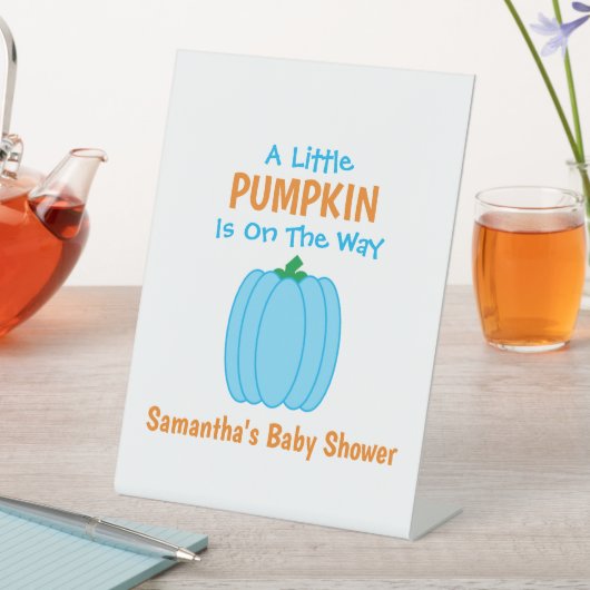 カボチャが少し進んでいる 台座サイン (インサイチュ)