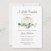 カボチャが少し進んでいる 招待状 (正面)