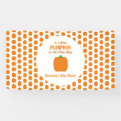 カボチャが少し進んでいる 横断幕 (横)