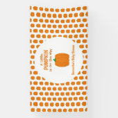 カボチャが少し進んでいる 横断幕 (縦)