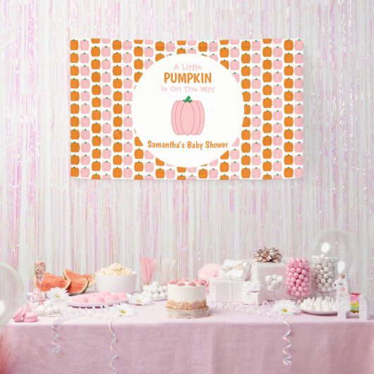 カボチャが少し進んでいる 横断幕 (パーティー)