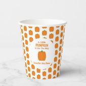 カボチャが少し進んでいる 紙コップ (正面)