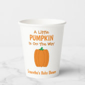 カボチャが少し進んでいる 紙コップ (正面)