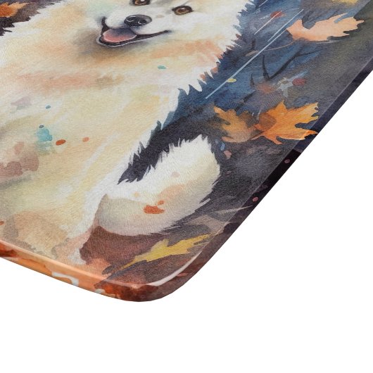 カボチャが怖いハロウィンアメリカ秋田 カッティングボード (角)