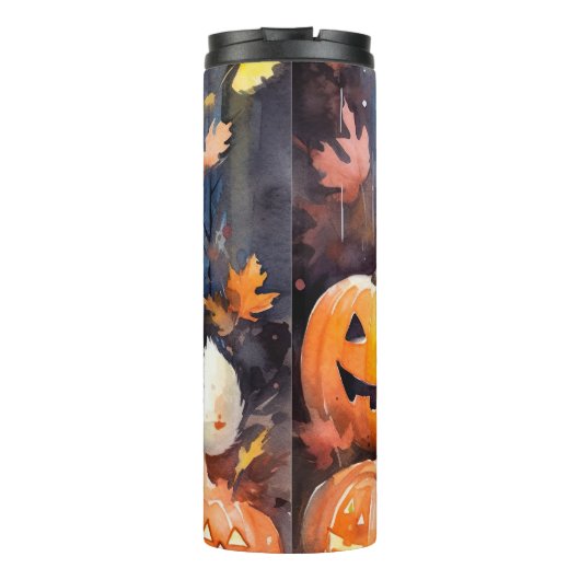 カボチャが怖いハロウィンアメリカ秋田 タンブラー (裏面)