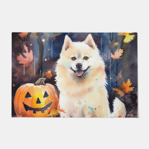 カボチャが怖いハロウィンアメリカ秋田 ドアマット