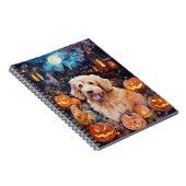 カボチャが怖いハロウィンゴルデンドール ノートブック (右側)