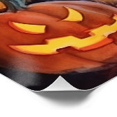 カボチャが怖いハロウィンゴルデンドール ポスター (コーナー)
