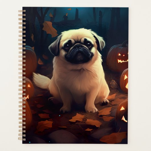 カボチャが怖いハロウィンペキン プランナー手帳 (正面)