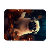 カボチャが怖いハロウィンペキン マグネット (横)