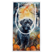 カボチャが怖いハロウィーンの杖のコルソ スモールペーパーバッグ (正面)