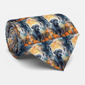 カボチャが怖いハロウィーンの杖のコルソ ネクタイ (ロール)