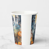 カボチャが怖いハロウィーンの杖のコルソ 紙コップ (左)