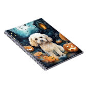 カボチャが怖いハロウィーンコックパポ ノートブック (右側)