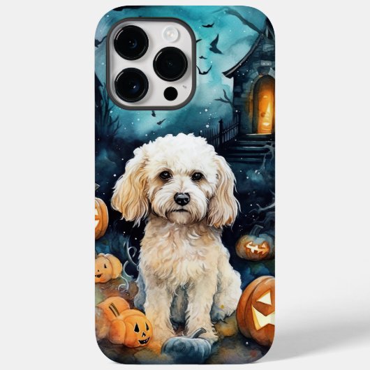 カボチャが怖いハロウィーンコックパポ Case-Mate iPhoneケース (裏面)