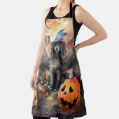 カボチャが怖いハロウィーンプードル エプロン (インサイチュ)