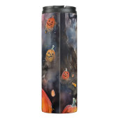 カボチャが怖いハロウィーンプードル タンブラー (裏面)