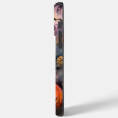 カボチャが怖いハロウィーンプードル Case-Mate iPhoneケース (裏面 / 左)