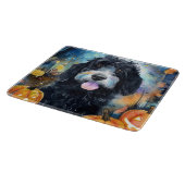 カボチャが怖いハロウィーンベルネドードル カッティングボード (角)