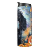 カボチャが怖いハロウィーンベルネドードル タンブラー (回転右)