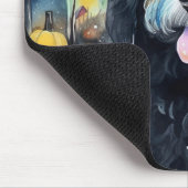 カボチャが怖いハロウィーンベルネドードル マウスパッド (コーナー)