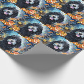 カボチャが怖いハロウィーンベルネドードル ラッピングペーパー (角)