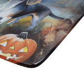 カボチャが怖いハロウィーンベーグル カッティングボード (角)
