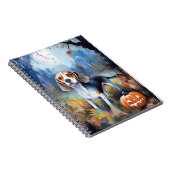 カボチャが怖いハロウィーンベーグル ノートブック (右側)