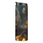 カボチャが怖いハロウィーンペルシャ猫 タンブラー (回転右)