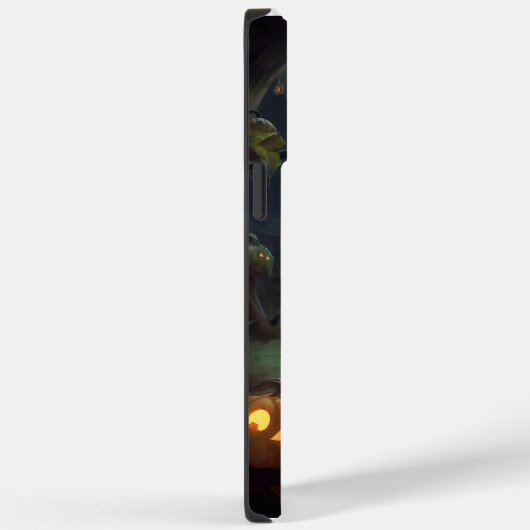 カボチャが怖いハロウィーンペルシャ猫 Case-Mate iPhoneケース (裏面 / 右)