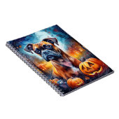 カボチャが怖いハロウィーンボクサー ノートブック (右側)