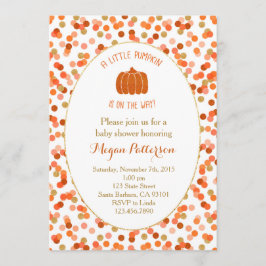 カボチャが途中だ！ベビーシャワー招待状 招待状