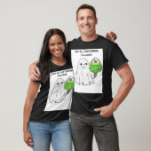 カボチャが黒い服白熱［赤熱］光を放つでよろしい Tシャツ (ユニセックス)