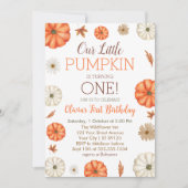 カボチャが1歳の誕生日を迎える 招待状 (正面)