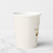 カボチャきのこウッドランド虫ボーイベビーシャワー 紙コップ (右)