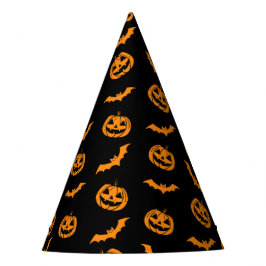 カボチャこうもりトリックまたはダークパターンの処理 パーティーハット