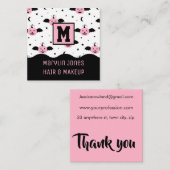 カボチャこうもりハロウィーン スクエア名刺 (正面/裏面)