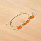 カボチャつる植物アクリル招待状 アクリル招待状 (レイダウン)