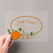 カボチャつる植物アクリル招待状 アクリル招待状 (インサイチュ (ポータブル))