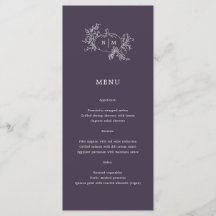 カボチャつる植物ダークプラムパープルモノグラム結婚ズ