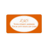 カボチャつる植物フローラアドレス ラベル (正面)