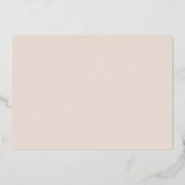 カボチャつる植物モノグラム結婚ズフォイル招待状 箔招待状 (裏面)