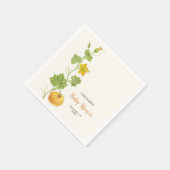 カボチャつる植物植物 スタンダードカクテルナプキン (角)