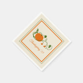 カボチャつる植物 スタンダードカクテルナプキン (角)