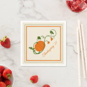 カボチャつる植物 スタンダードカクテルナプキン (インサイチュ)