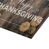 カボチャでの感謝祭おめでとう カッティングボード (角)
