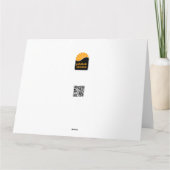 カボチャでトリックまたはトリートメント顔 カード (裏面)