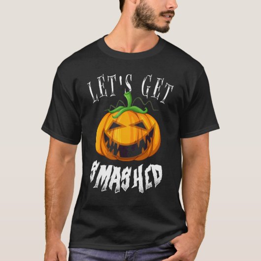 カボチャでハロウィンをぶっ飛ばせ Tシャツ (正面)