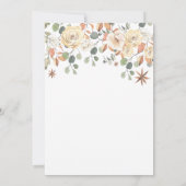 カボチャで夕食の感謝祭を集めよう 招待状 (裏面)